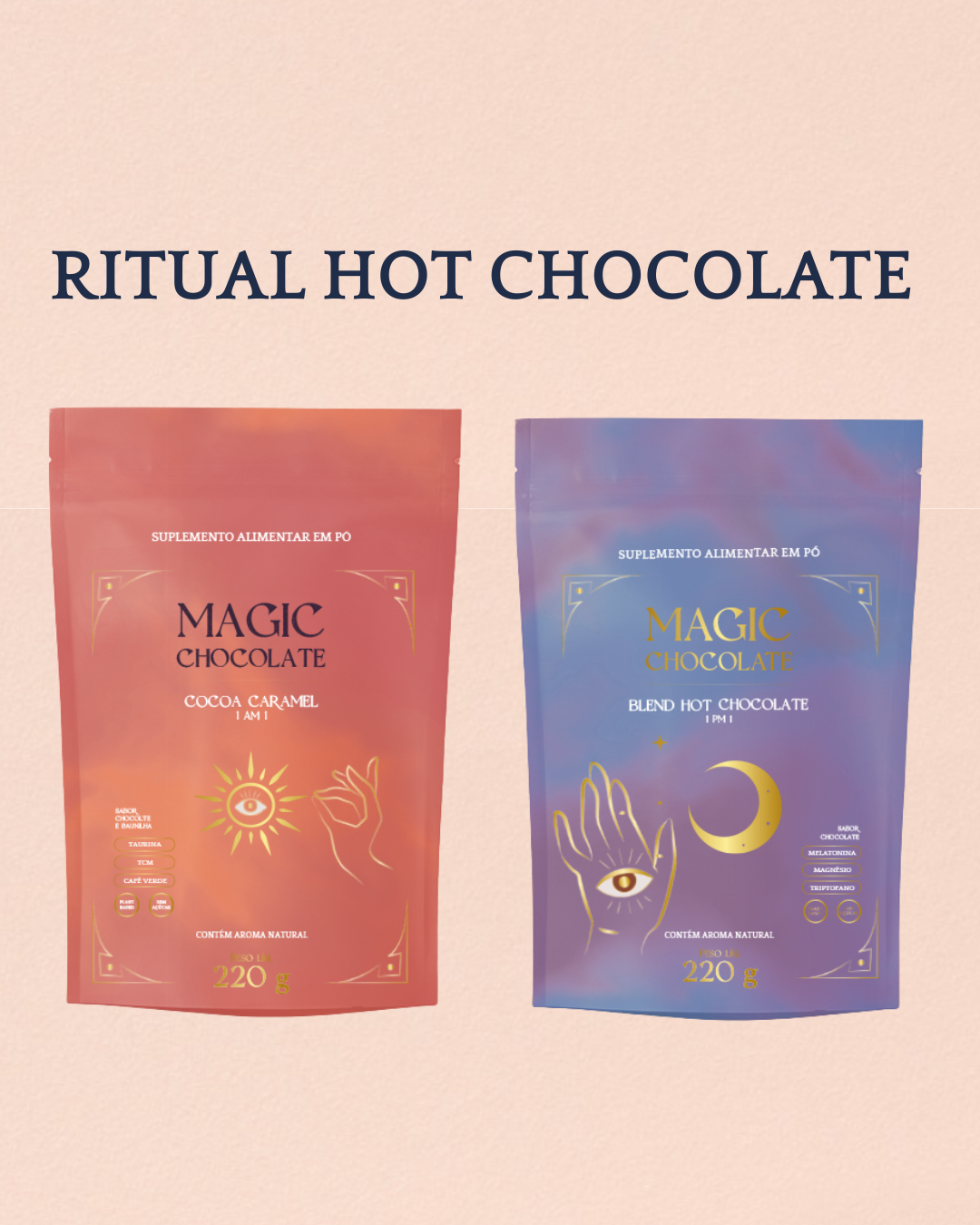 MAGIC BLENDS: Achocolatados em pó turbinado com vitaminas