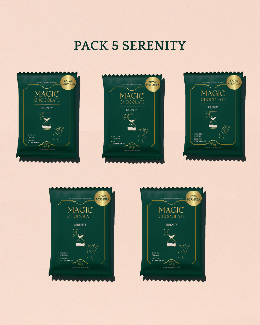 Kit 5 unitários Saciedade Serenity