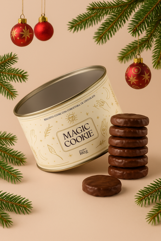 MAGIC COOKIE — Biscoito coberto de chocolate (160g)