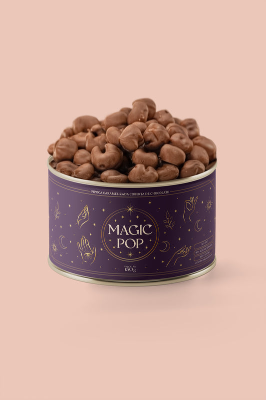MAGIC POP — Pipoca caramelizada coberta de chocolate (150g)