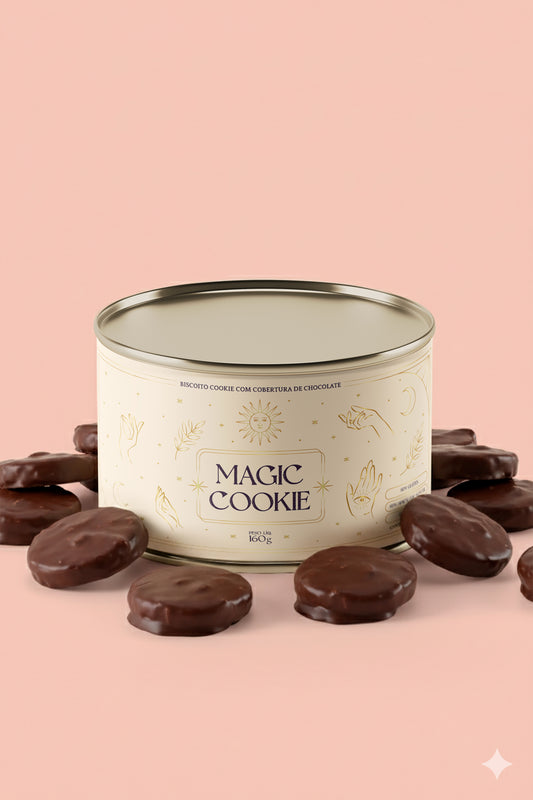 MAGIC COOKIE — Biscoito coberto de chocolate (160g)